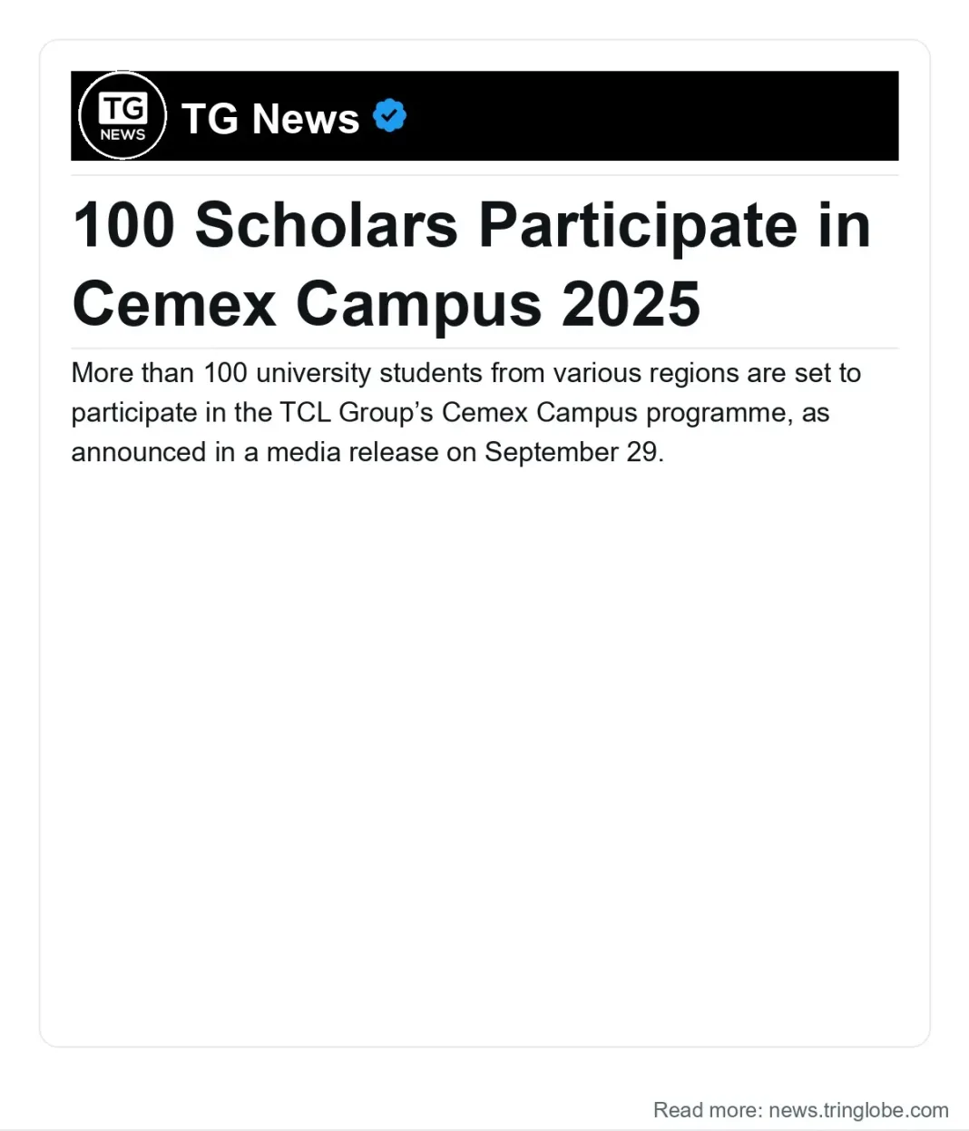 Trinidad and Tobago: 100 Scholars Participate in Cemex Campus 2025