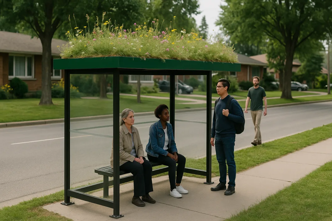 Canada: How Green Bus Stops Benefit Bees and Communities