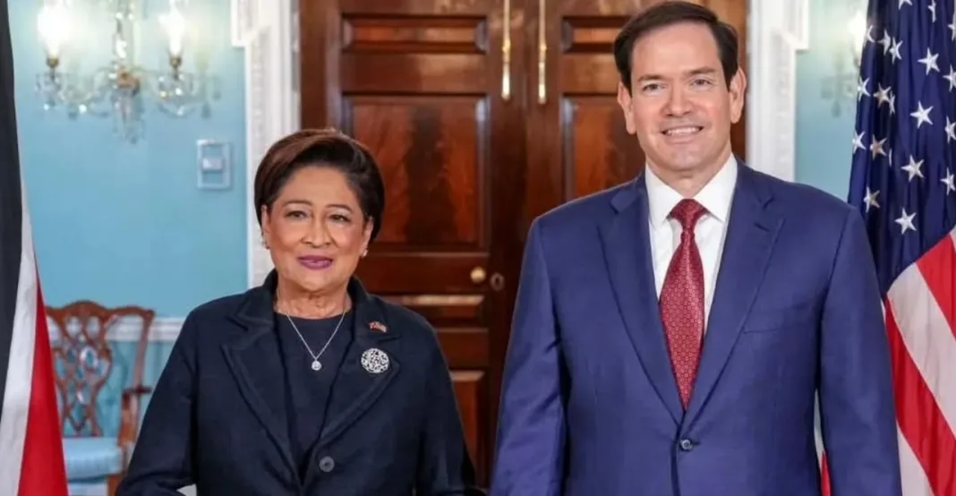 PM Persad-Bissessar Meets U.S. Secretary Rubio
