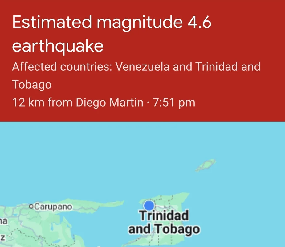 Earthquake Hits Trinidad, Damage Still Unclear