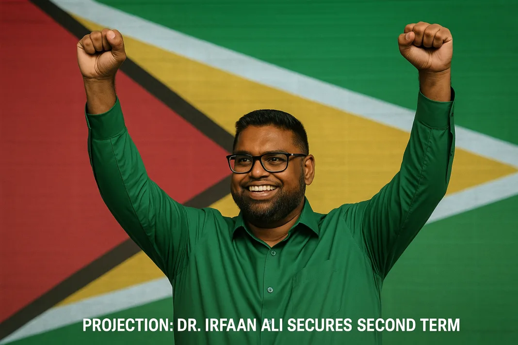 Guyana: Projection: Dr. Irfaan Ali Secures Second Term