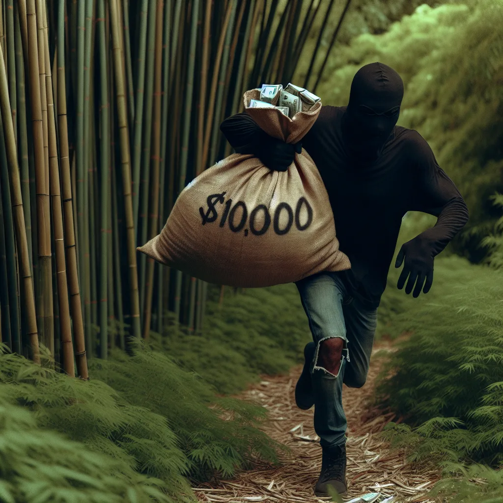 Daylight Theft of $100,000 in Bamboo #1