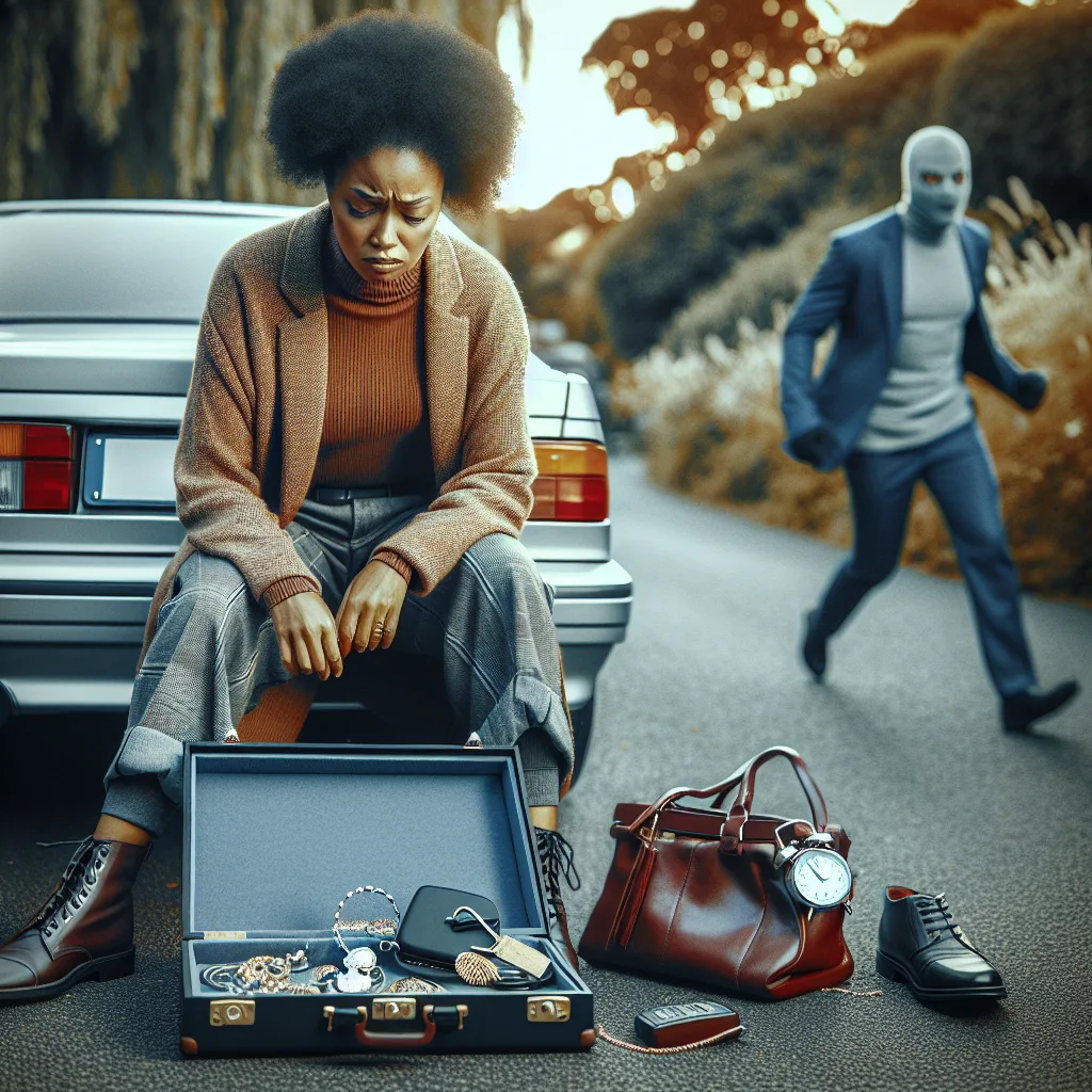 Woman Robbed of Jewelry and Car in Daylight Attack