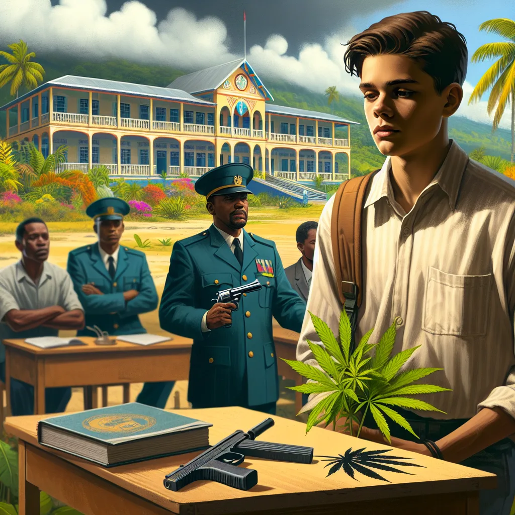 Teenager Arrested at School with Cannabis, Concealed Weapon