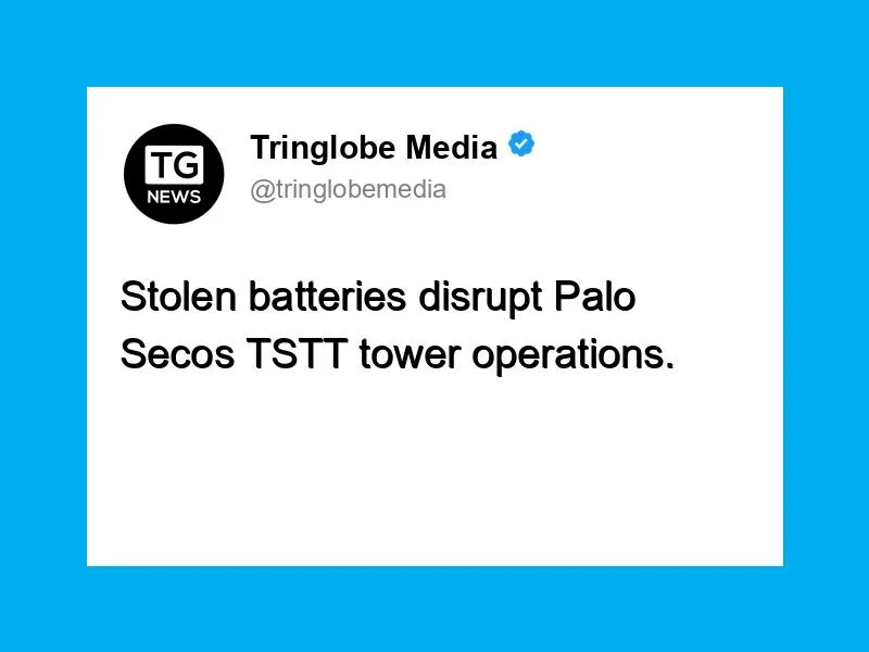 $154,000 Battery Theft at TSTT Telecom Tower
