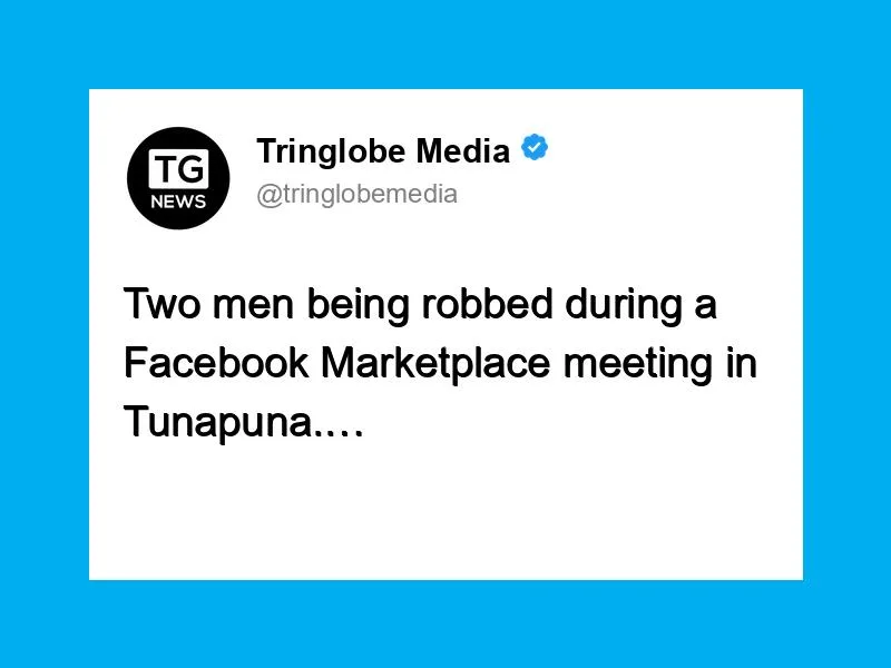 Two Men Robbed During Facebook Marketplace Meeting in Tunapuna