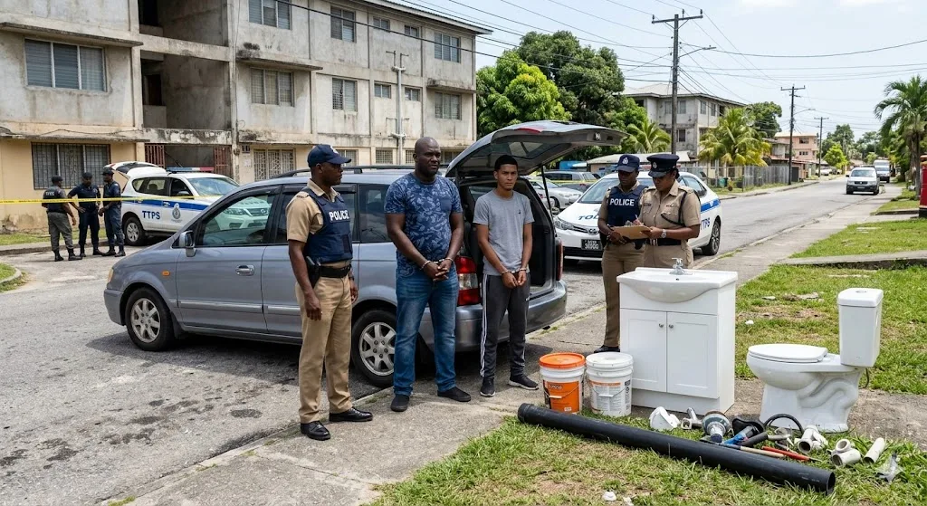 Two Men Charged with Larceny at Housing Development