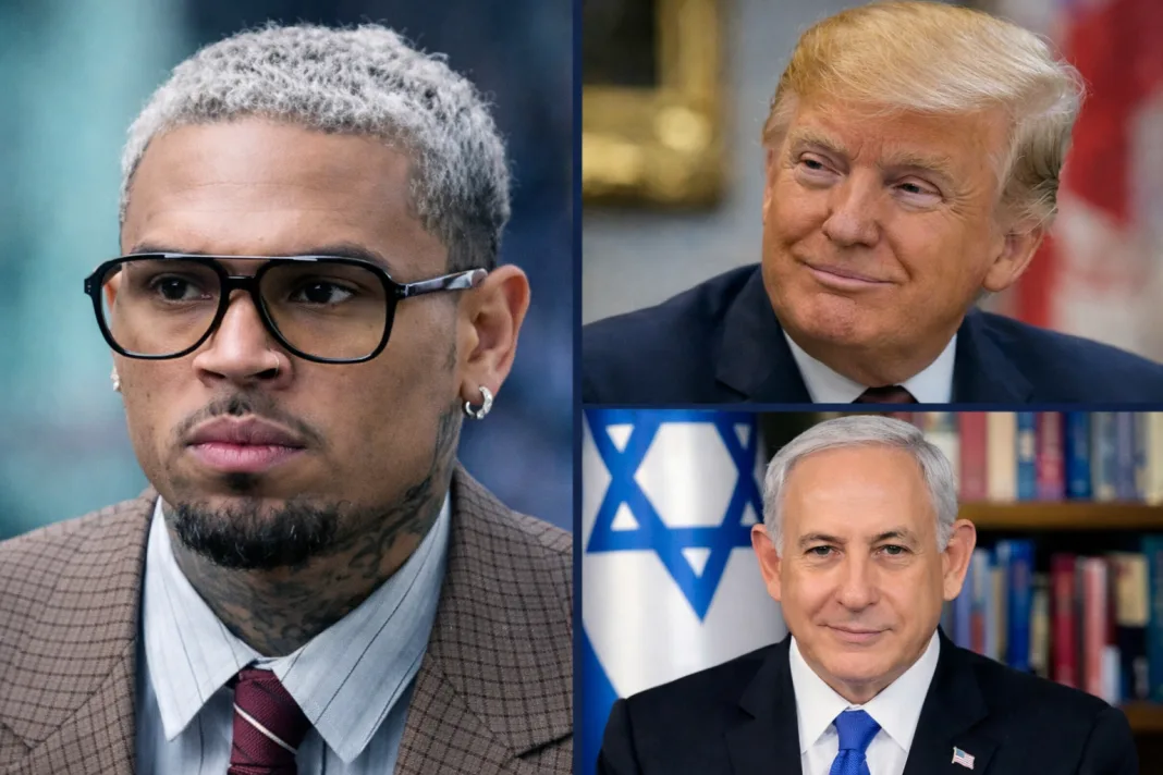 Chris Brown Condemns U.S, Israel Over Middle East Wars