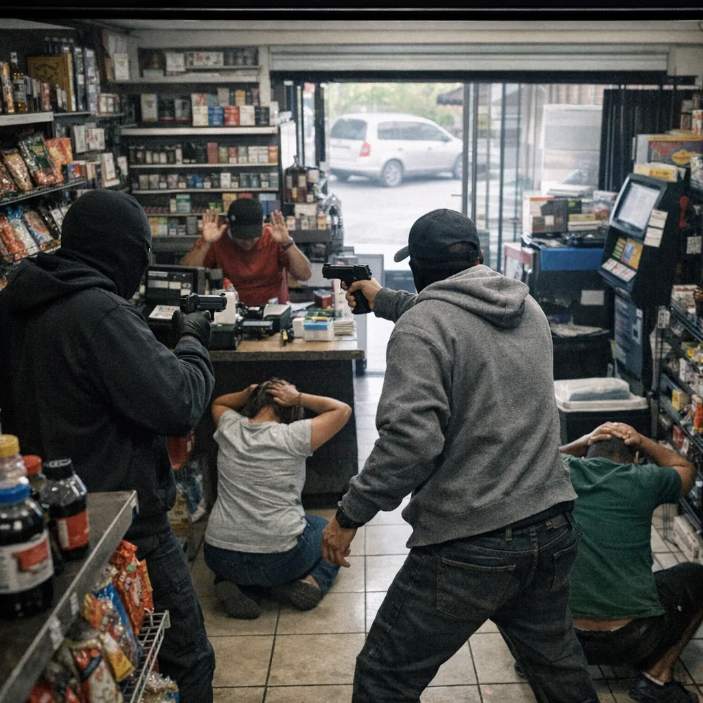 Masked Gunman Robs Arima Mini Mart in Daylight, Escapes with Cash and Cigarettes