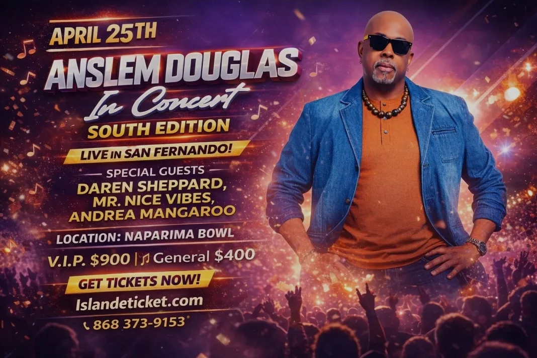 Anselm Douglas to Headline South Edition Concert in San Fernando, Tickets Available Online