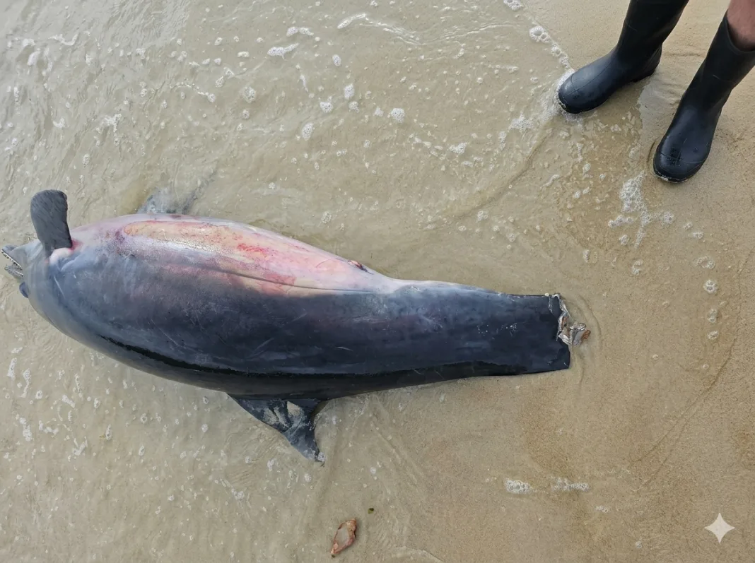 Shock as Two Dead Dolphins Found Washed Ashore on Maracas Beach