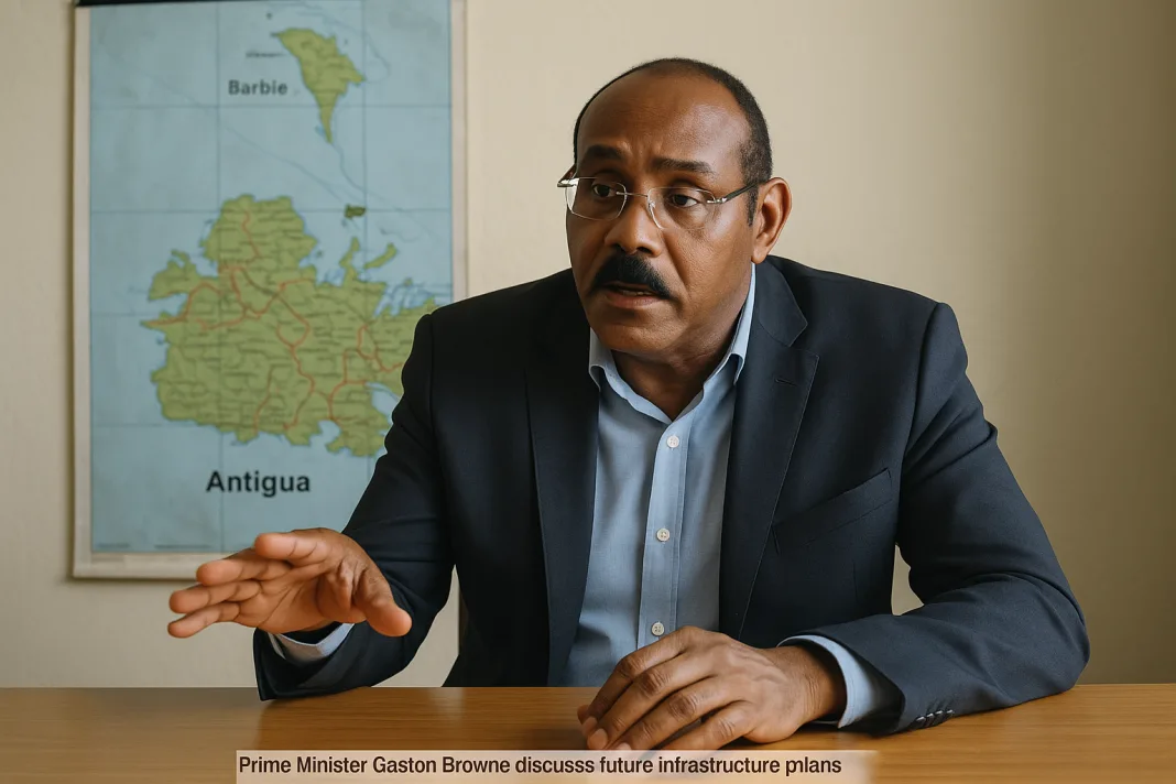 Prime Minister Gaston Browne Vows Continued Infrastructure Development Post-Election