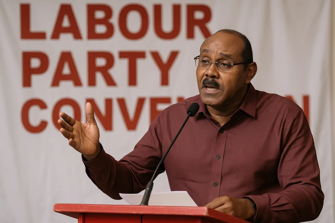 Gaston Brown Sets Ambitious Goals for Antigua and Barbuda at Party Convention