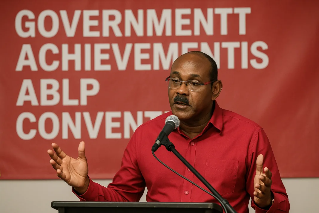 Prime Minister Browne Outlines Government Achievements at ABLP Convention