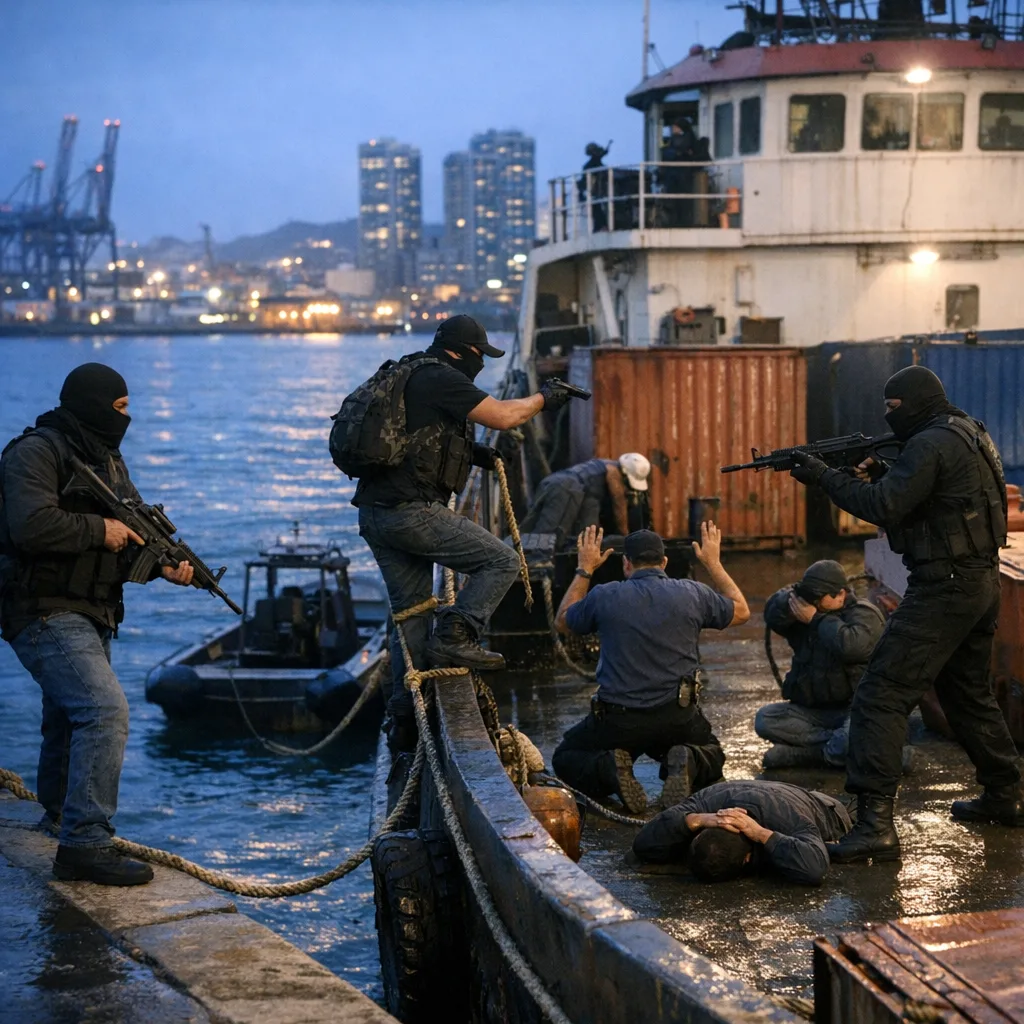 Armed Gang Robs Cargo Vessel at Port of Spain Waterfront, Sparking Security Concerns