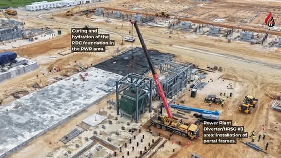 Major Construction Progress at Guyana’s Gas-to-Energy Project in Wales