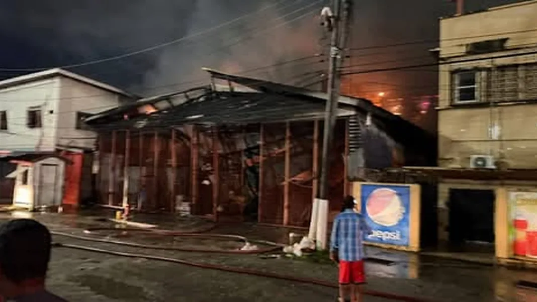 Devastating Fire Wipes Out Iconic Tailor Shop in Guyana