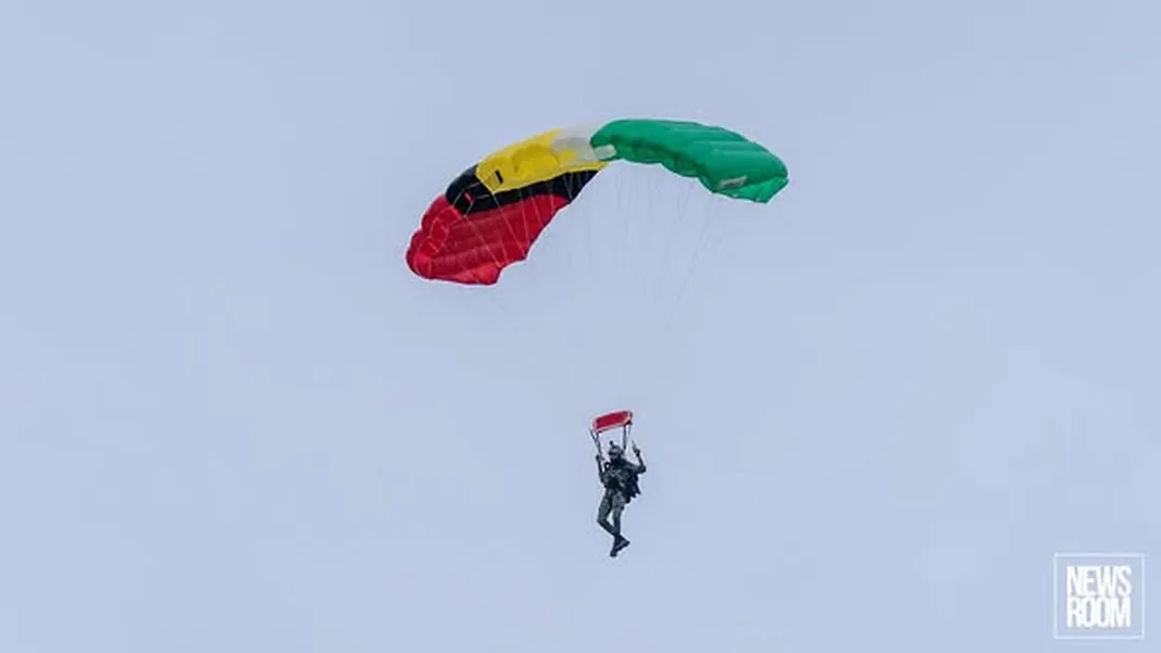 GDF Dazzles with Paratrooping Show for Independence Anniversary