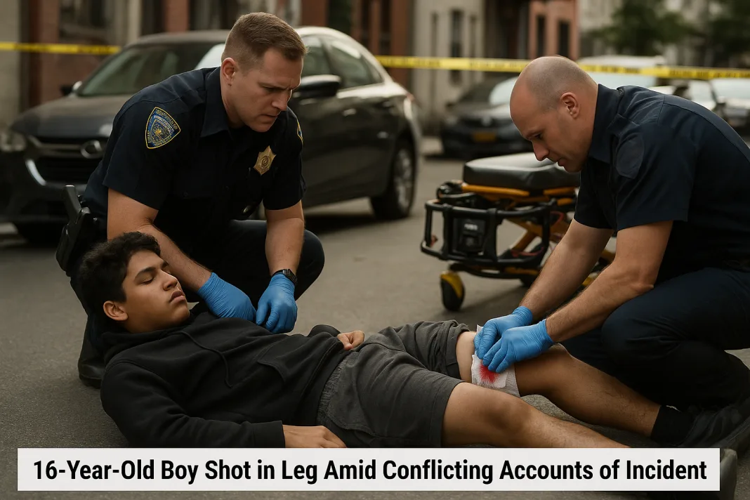 16-Year-Old Boy Shot in Leg Amid Conflicting Accounts of Incident
