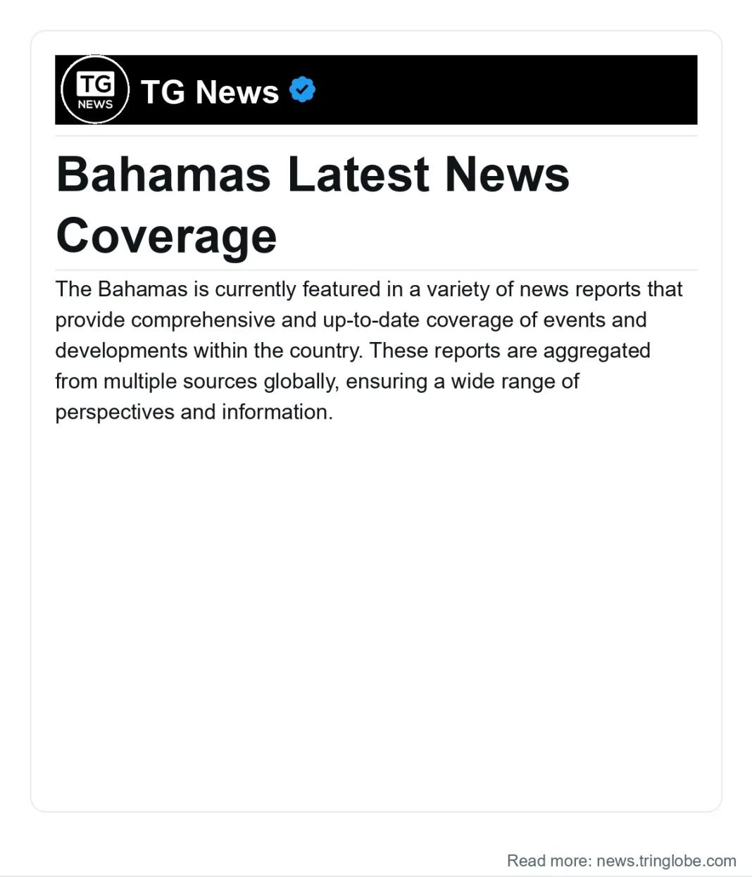 Bahamas: Bahamas Latest News Coverage