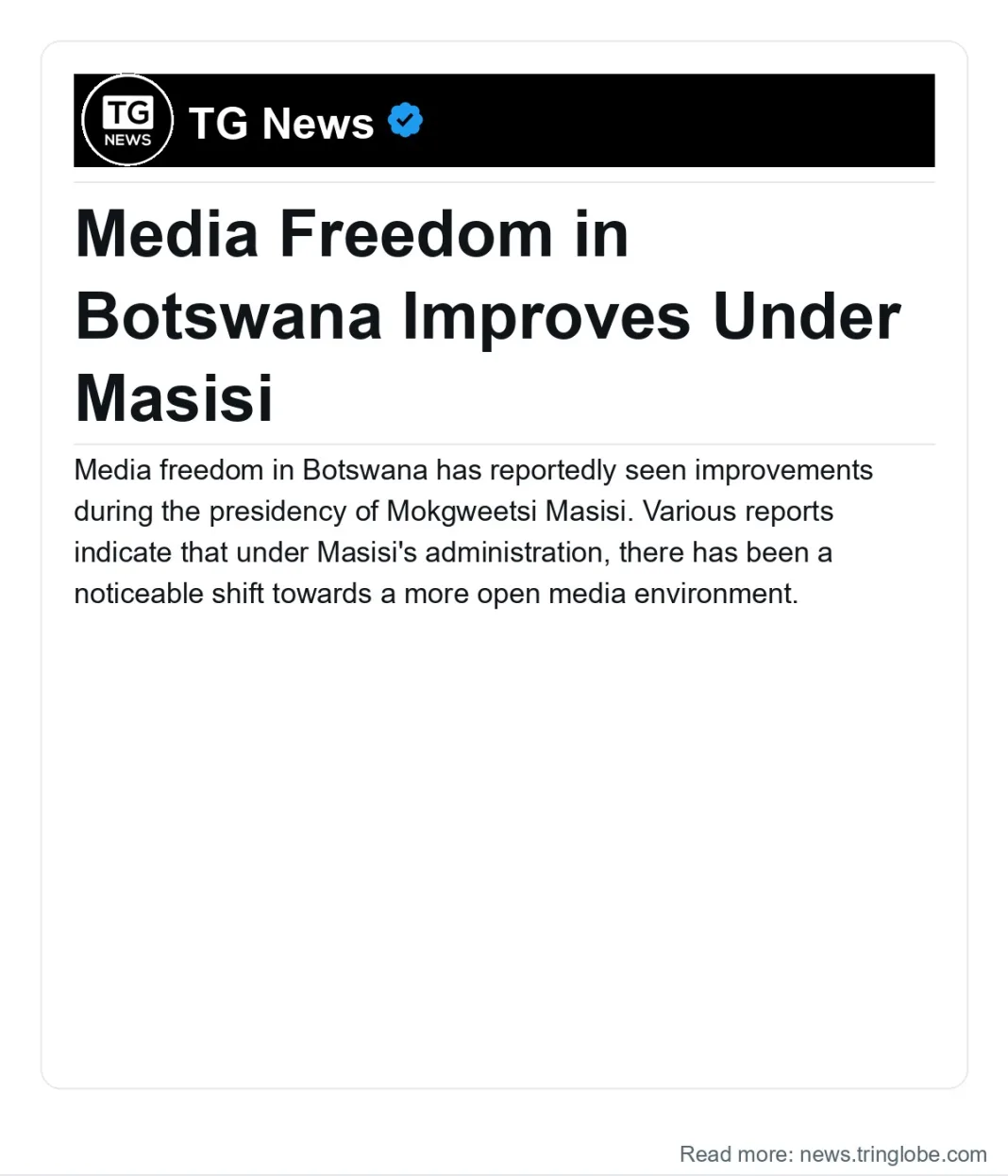 Botswana: Media Freedom in Botswana Improves Under Masisi