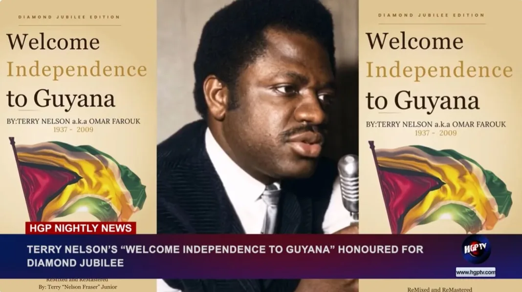 Guyana: Terry Nelson’s ‘Welcome Independence to Guyana’ Honoured for Diamond Jubilee