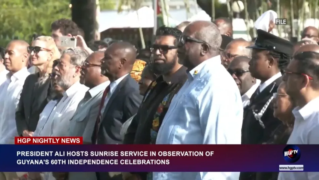 Guyana: President Ali Hosts Sunrise Service for Guyana’s 60th Independence Celebrations