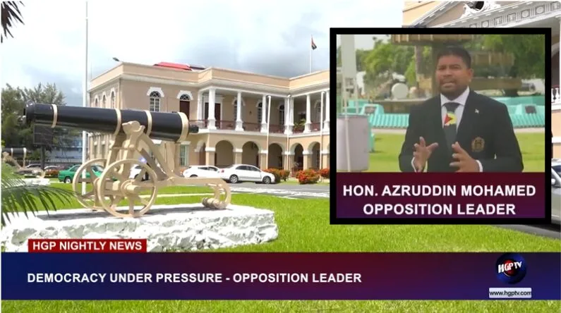 Guyana: Opposition Leader Highlights Risks to Democracy in Guyana