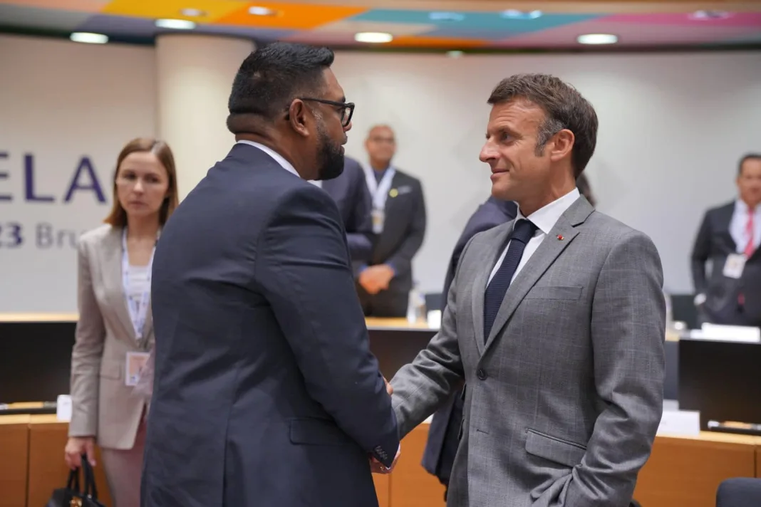 Guyana: Macron Reaffirms France’s Support for Guyana Amid Border Dispute with Venezuela