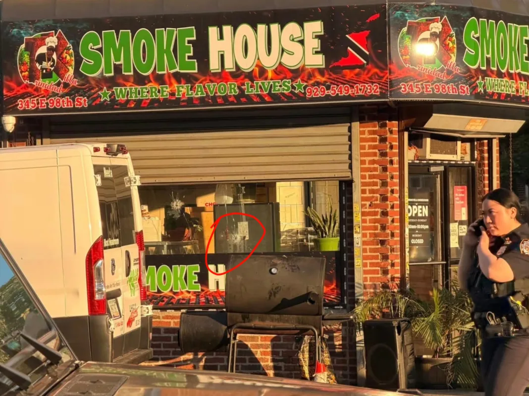 Brooklyn’s Trinidad Killa Smokehouse Under Investigation After Front Window Damaged by Gunfire