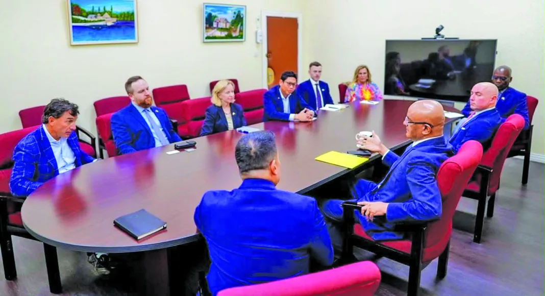 Guyana: President Ali and VP Jagdeo Discuss Strategic Partnerships with US and Indian Delegations