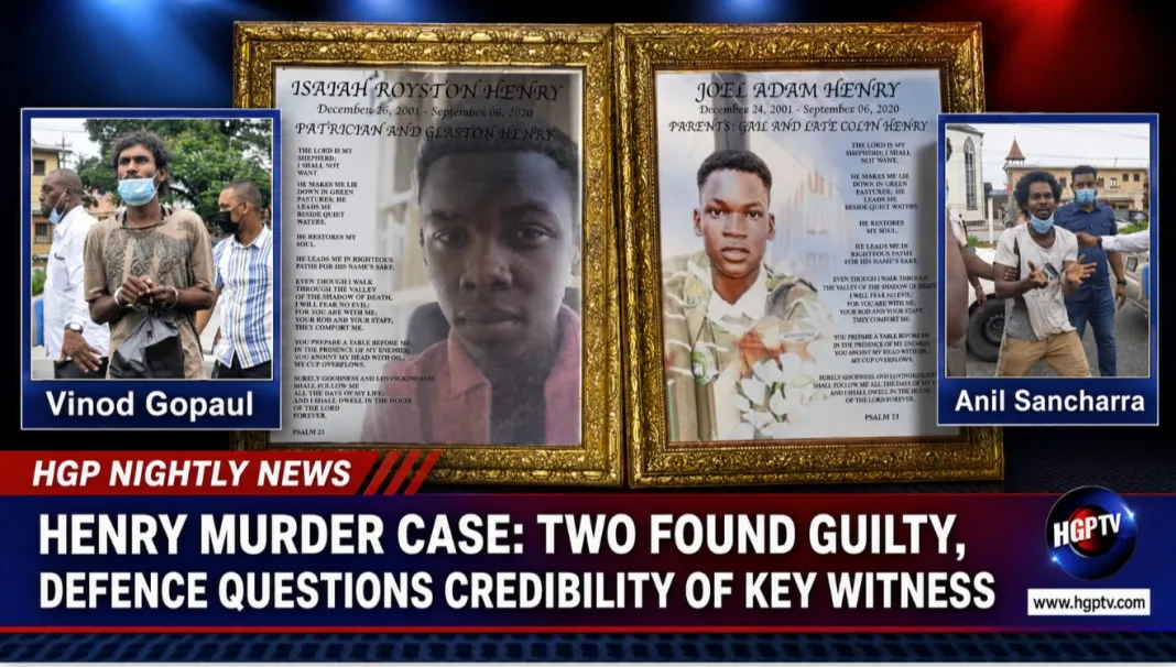 Guyana: Two Found Guilty in Henry Murder Case; Defense Questions Witness Credibility