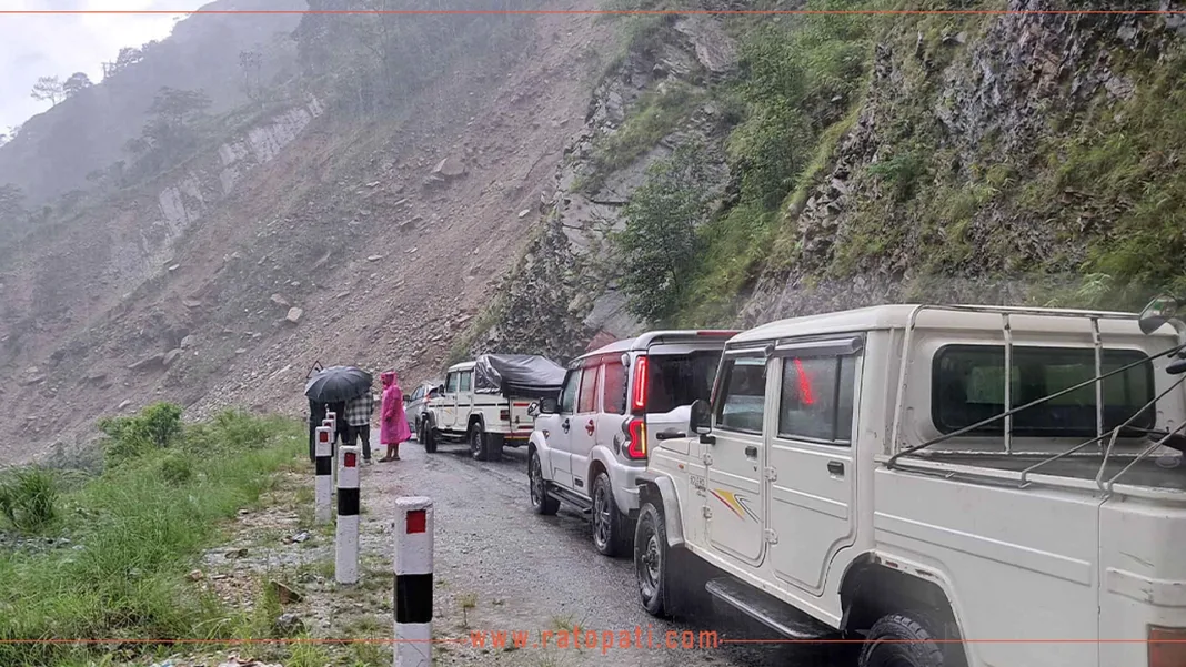 Heavy Rains Paralyze Roads: Major Highways in Koshi and Bagmati Blocked