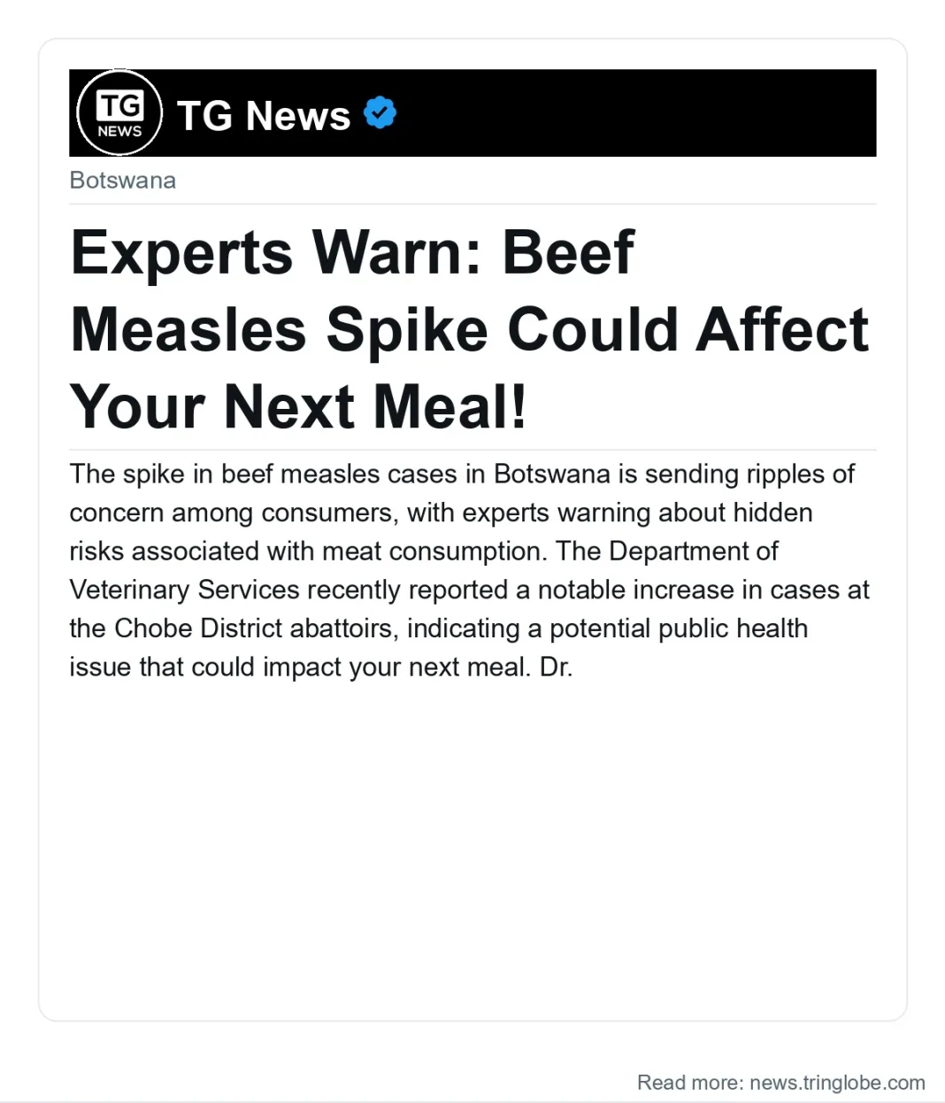 Experts Warn: Beef Measles Spike Could Affect Your Next Meal!