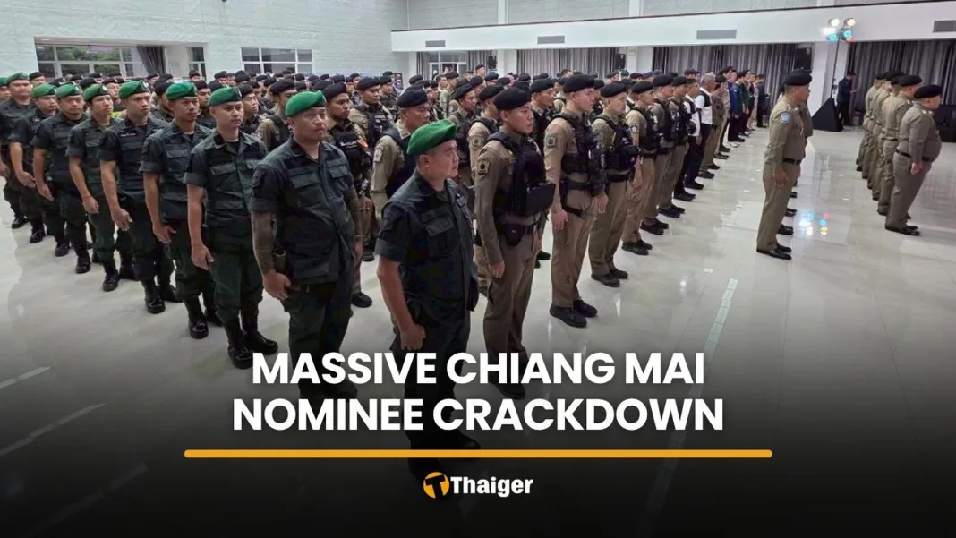 250 Officers Raid 18 Chiang Mai Sites in Massive Nominee Network Crackdown