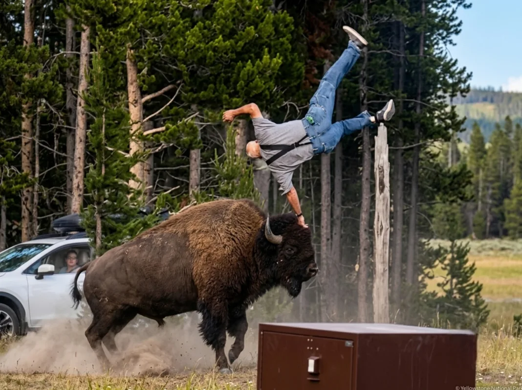 Grandfather Recovers from Violent Bison Attack at Yellowstone, Incident Caught on Camera