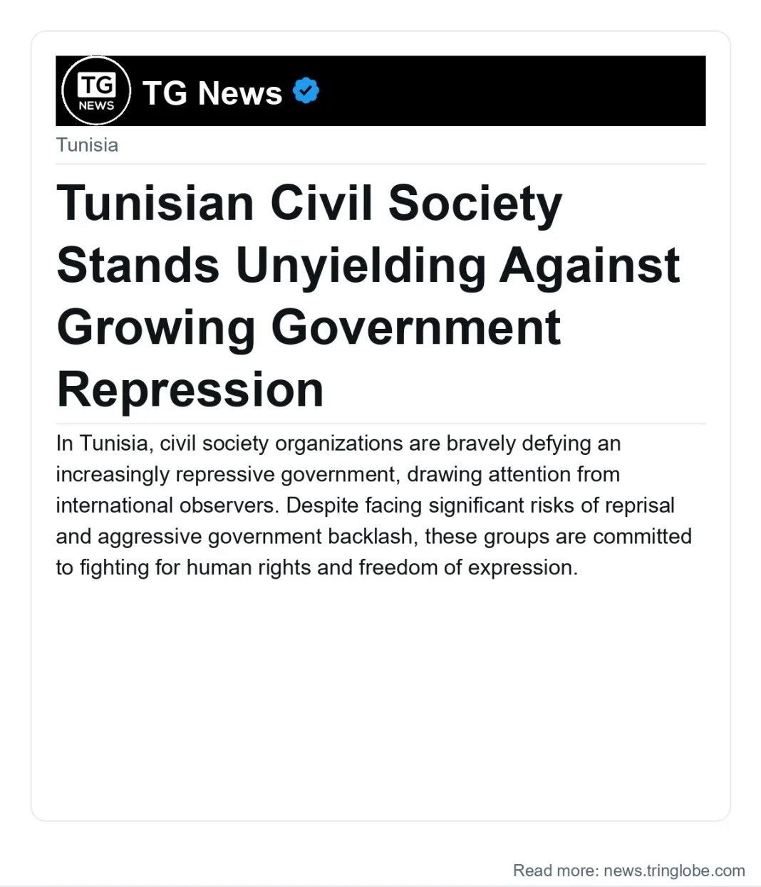Tunisian Civil Society Stands Unyielding Against Growing Government Repression
