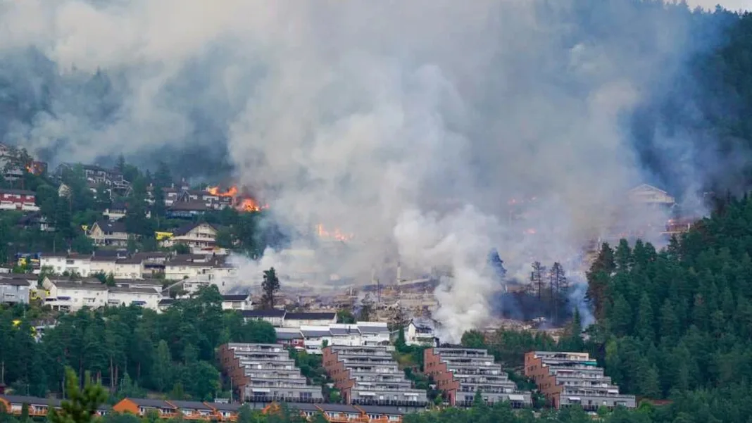 Hundreds Homeless After Major Fire in Drammen Destroys Over 100 Homes