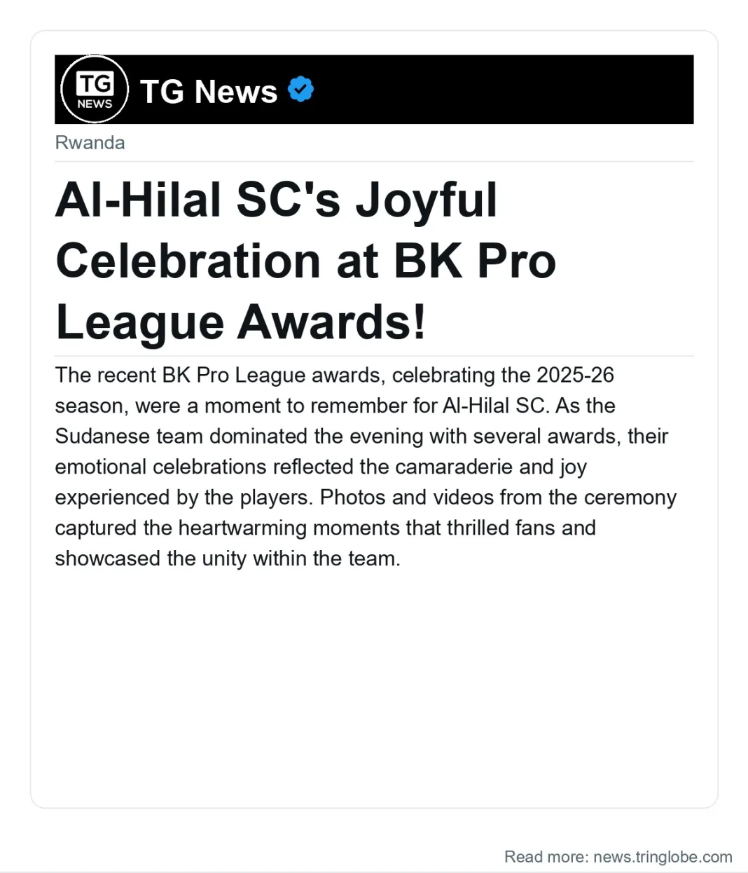 Al-Hilal SC’s Joyful Celebration at BK Pro League Awards!
