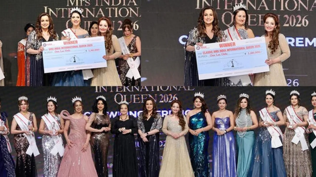 Singaporeans Monisha Sreekanth and Elanor Rajendran shine as first runners-up at Mrs India International Queen 2026