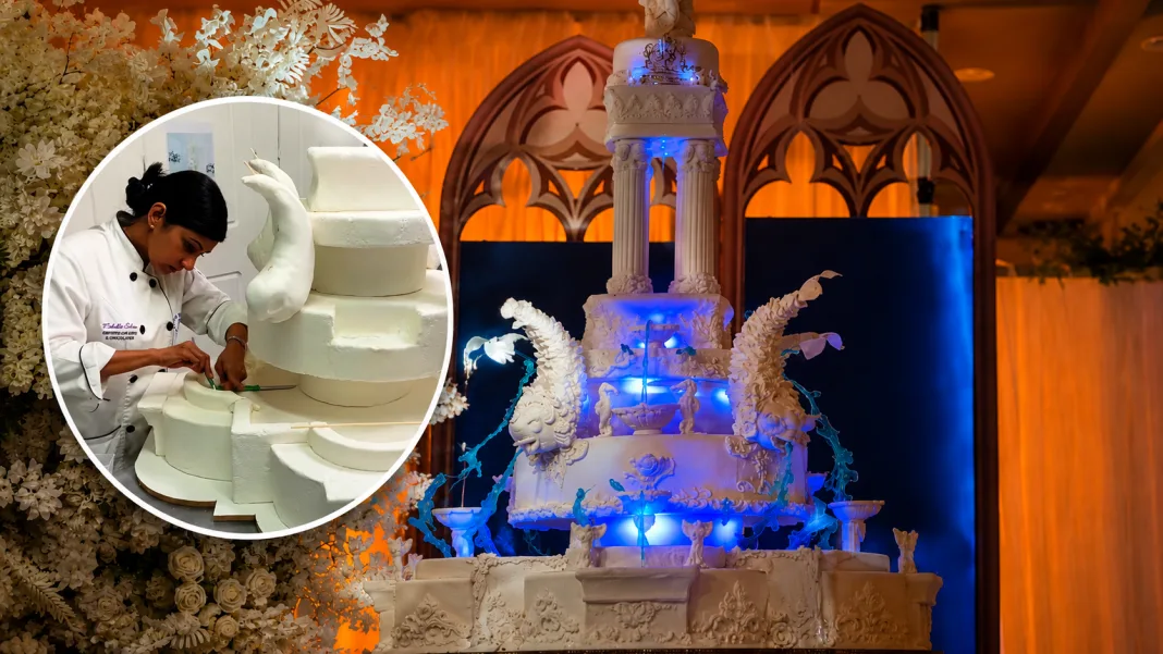Michelle Sohan’s Fountain-Inspired Wedding Cake Captivates Online