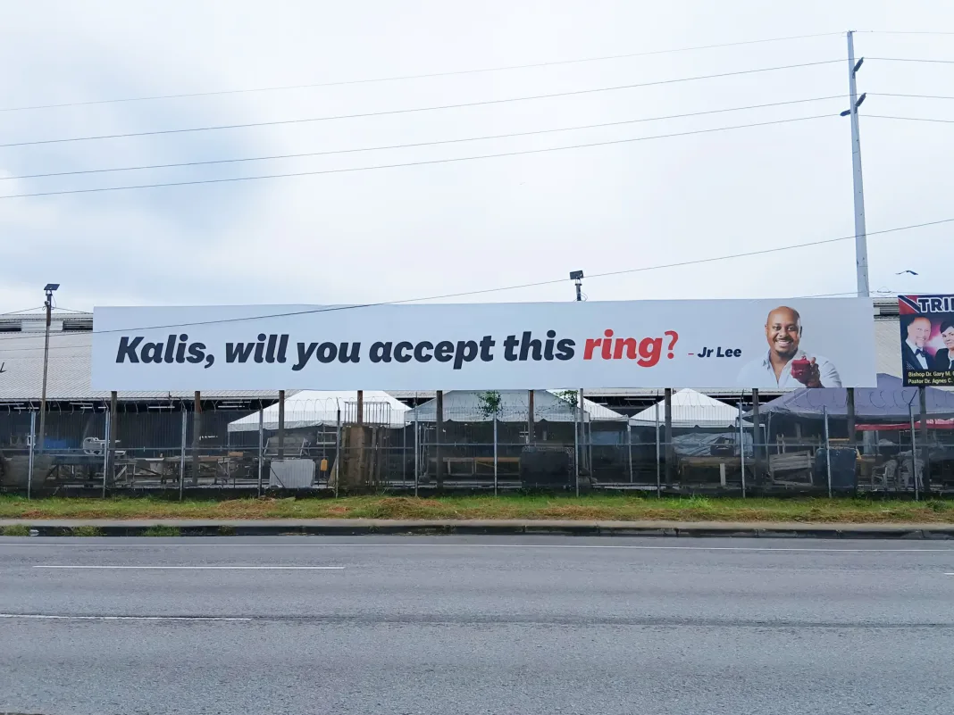 Jr Lee’s Billboard Proposal Captivates Trinidad and Tobago