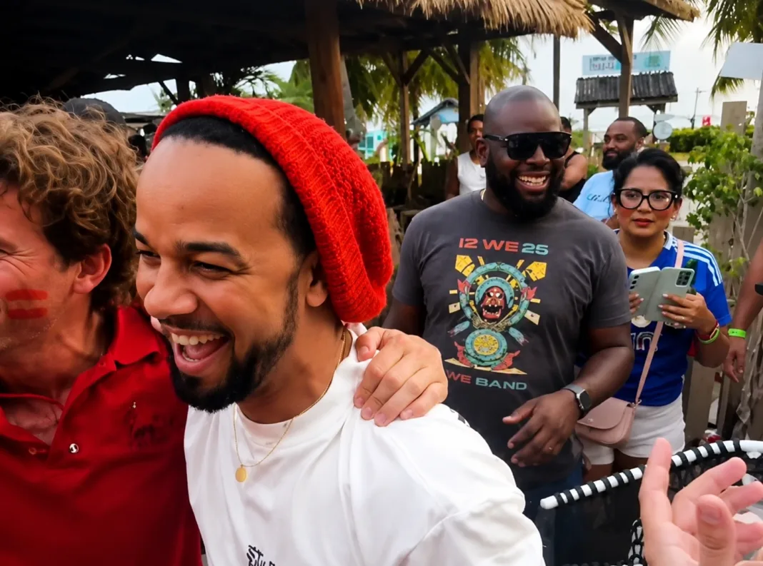 Kes the Band’s Lead Singer Celebrates Spain World Cup Win with Joyful Jump