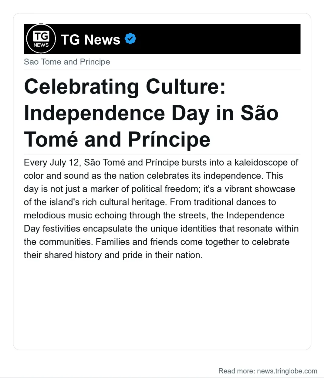 Celebrating Culture: Independence Day in São Tomé and Príncipe