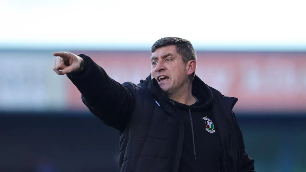 Glentoran’s European adventure ends but Devine hails effort and fans