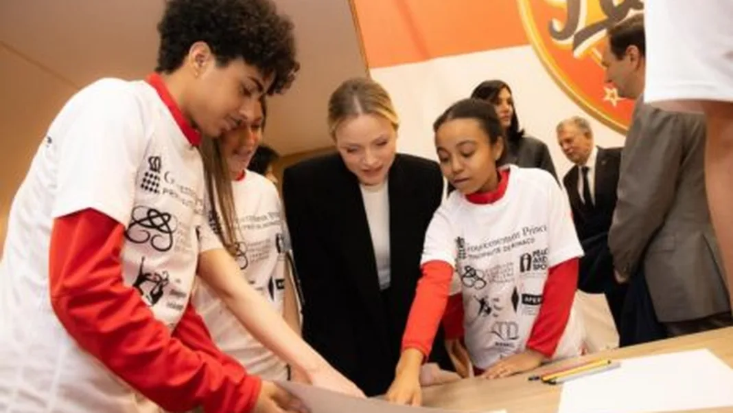 Princess Charlene Takes Part in 9th Rally Promoting Sports and Peace for Monaco Students