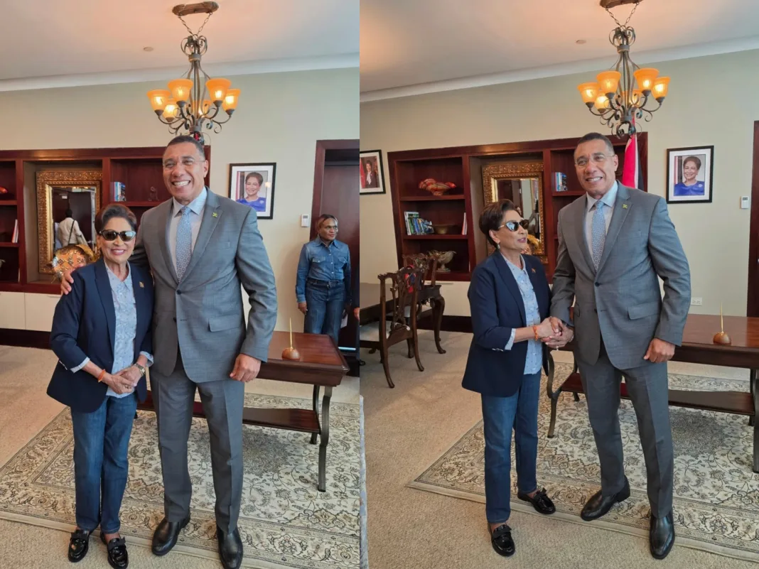 Holness and Persad-Bissessar Meet, Reinforcing Jamaica–Trinidad & Tobago Partnership