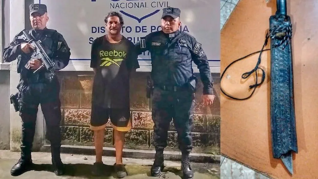 Machete Attack Over Cattle Dispute: Man Arrested in Cuscatlán