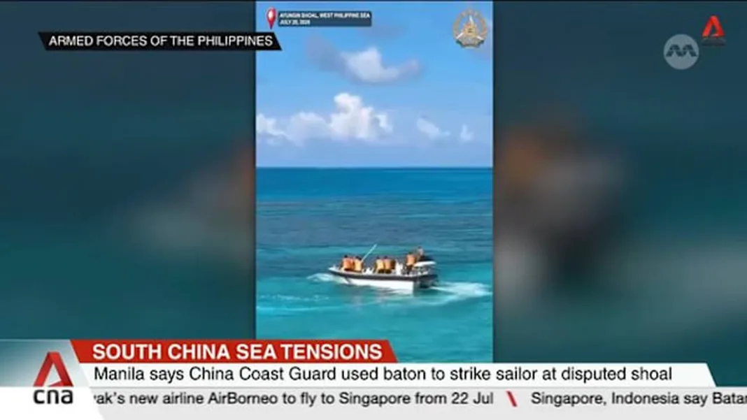 Philippines Accuses China Coast Guard of Injuring Sailor with Baton Amid South China Sea Tensions