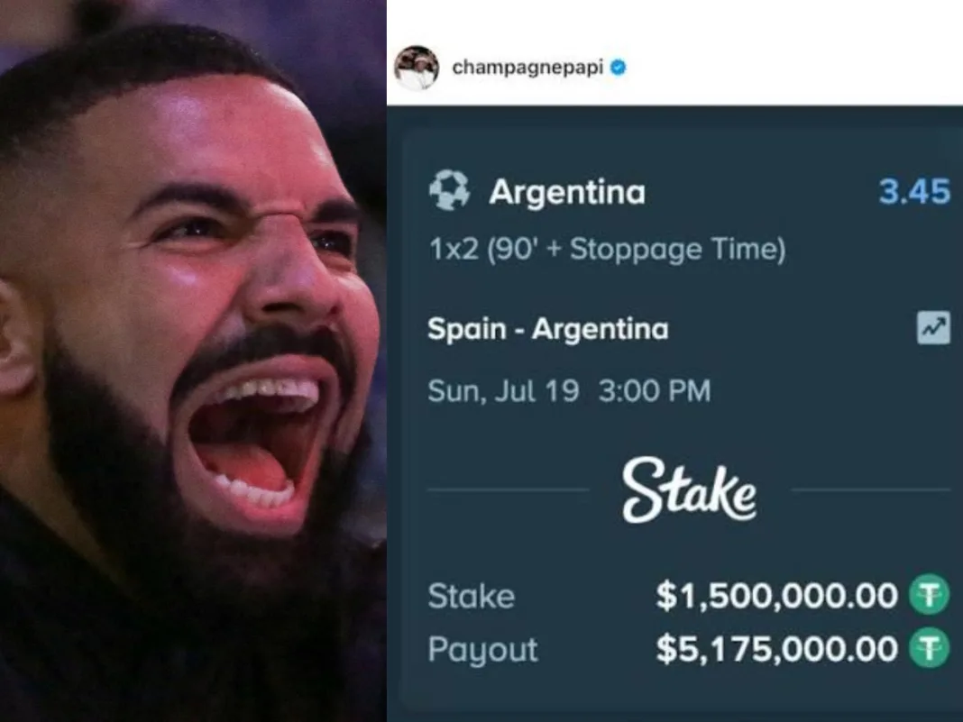 Drake Loses US$1.5 Million After Backing Argentina in World Cup Final